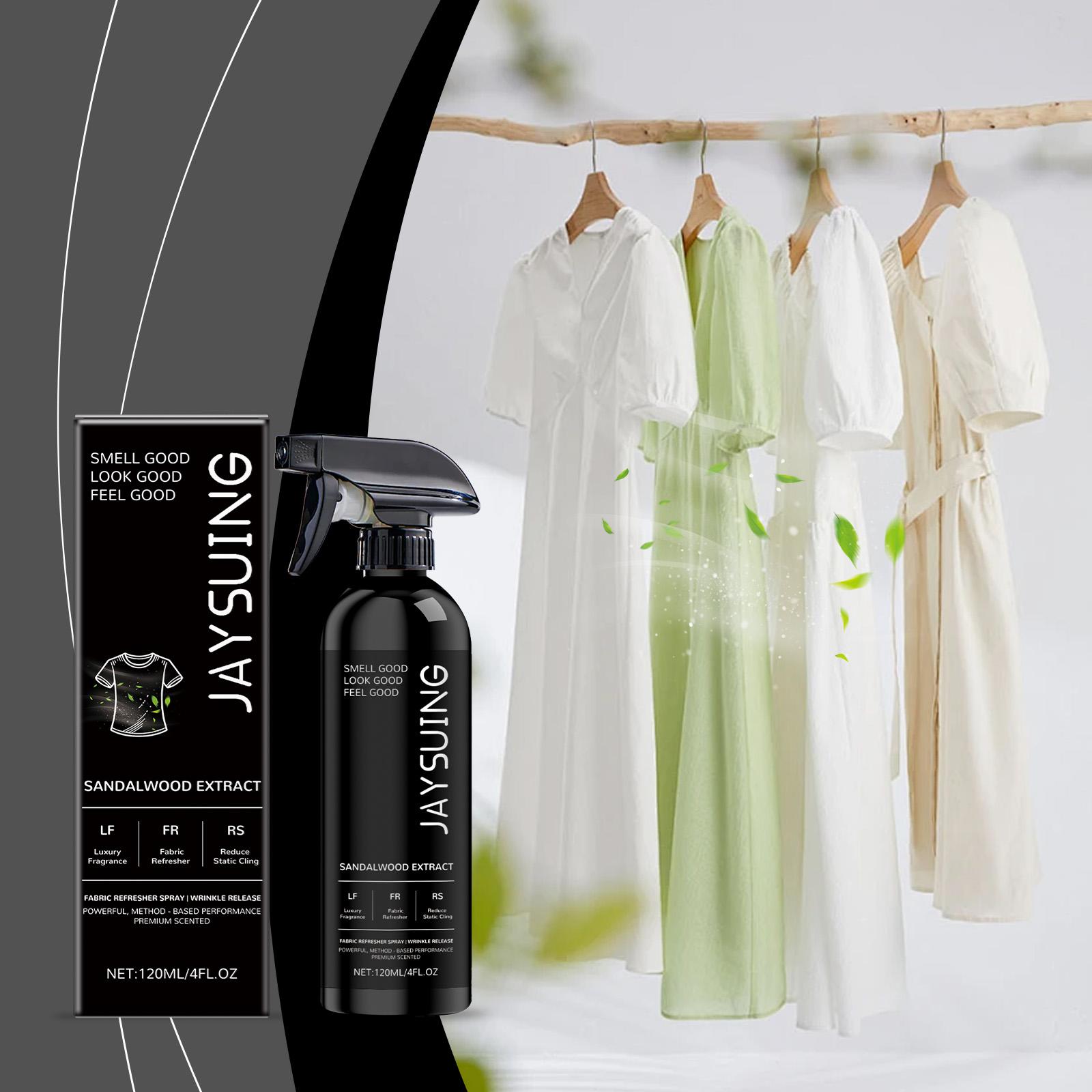 Clothing freshening spray with luxurious long-lasting fragrance removes static electricity and is convenient for on-the-go use 120ml