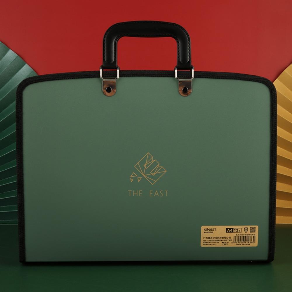 

Нова папка з файлами формату a4 великої місткості, 13 сіток, канцтовари для офісу та школи зелений