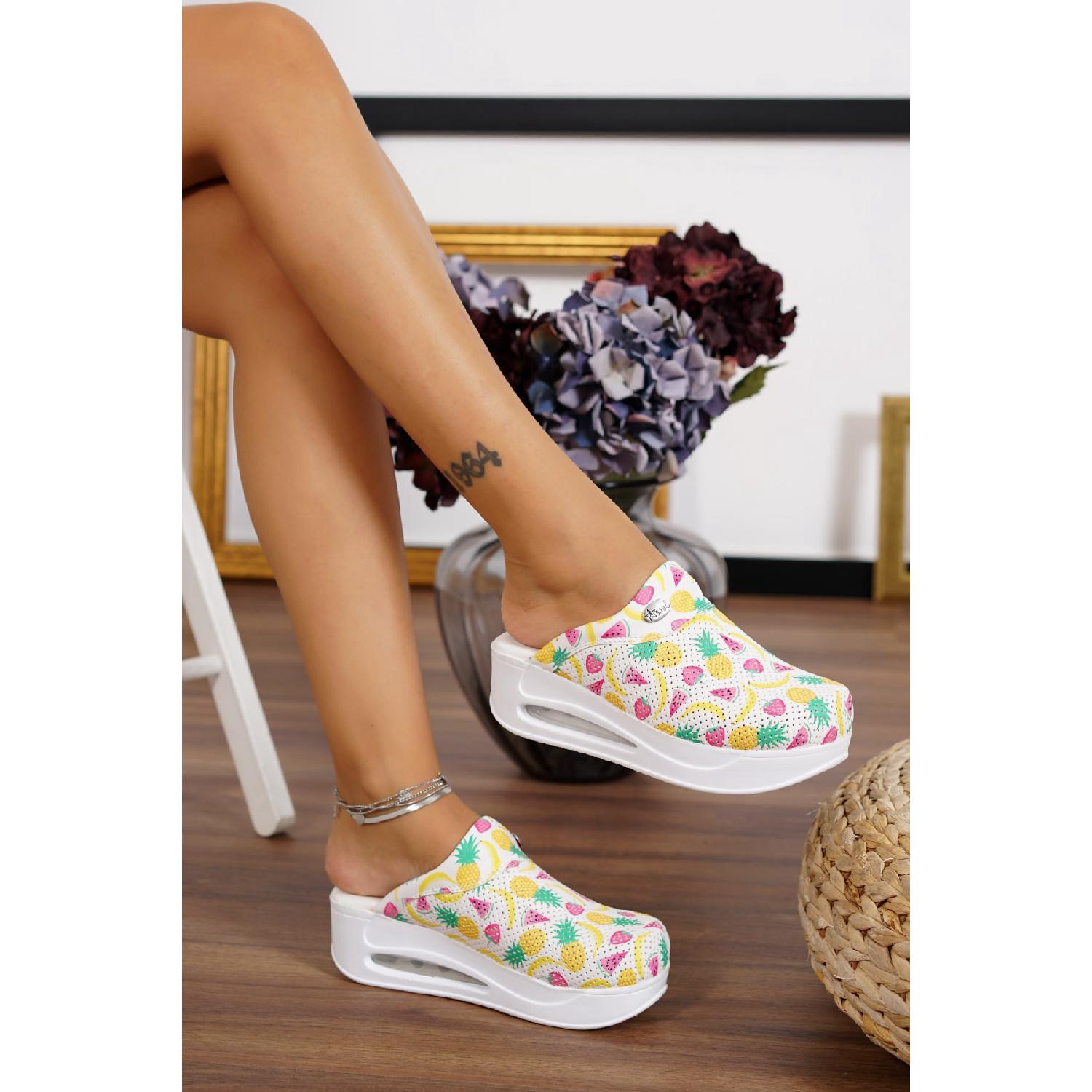 

Женская ортопедическая анатомическая больница «Разноцветные фрукты», тапочки для врача, медсестры, повара Сабо 36