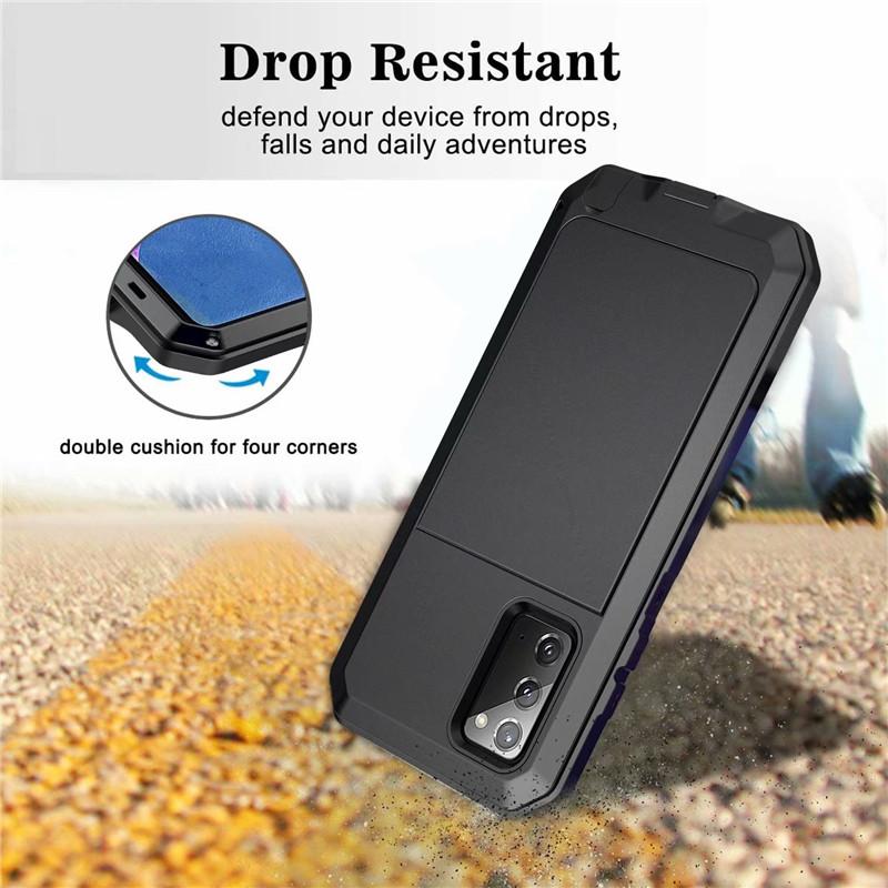 Luxury Shockproof Doom Armor Case for Samsung S23 S22 S21 S20 Ultra S10 S9 S8Plus S10E Heavy Duty Cove for Galaxy Note20 Note10 9 8