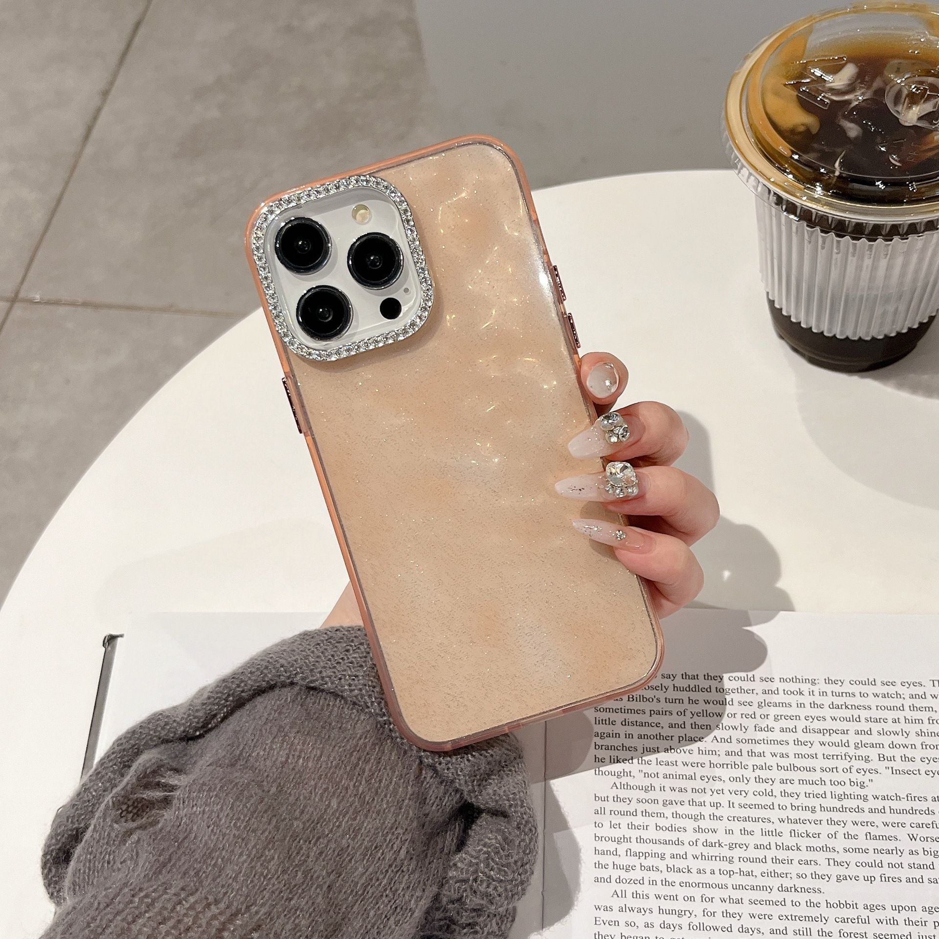 

Original Korean Ins Niche Feng Shui Rhinestone Lens Compatible with iPhone 17 Pro Max Apple 16 Phone Case 15/14 17Air(without Packaging