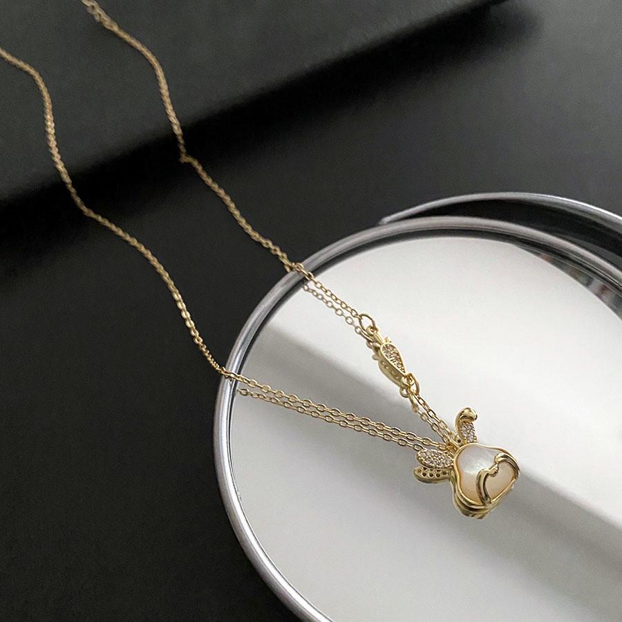 

Sense of Design Light Luxury Rabbit Pendant Necklace - Women s Versatile Clavicle Chain 2023 Girls Accessory