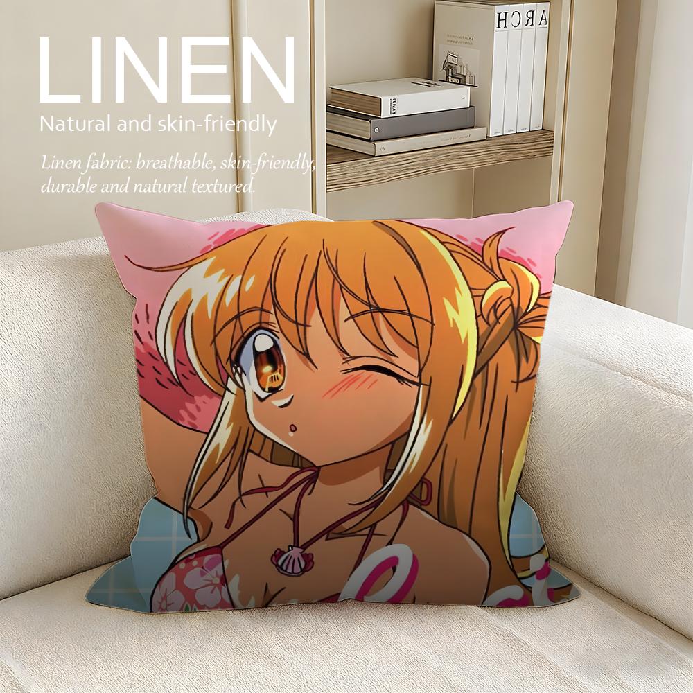 Anime Mermaid Melody Pichi Pichi Pitch Cushion Cover Pillowcase Set Pcs X X Breathable Washable Sofa Cushion Cover