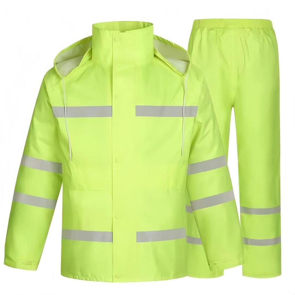 Camouflage Regenmantel- & Hosen-Set für Outdoor-Wandern und Hochwasserschutz