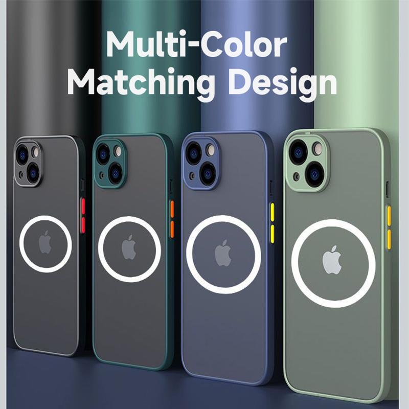 For Magsafe Luxury Silicone Transparent Case For Iphone 14 13 12 11 Pro Max X Xs Xr 7 8 Plus Magnetic Wireless Charging Cover