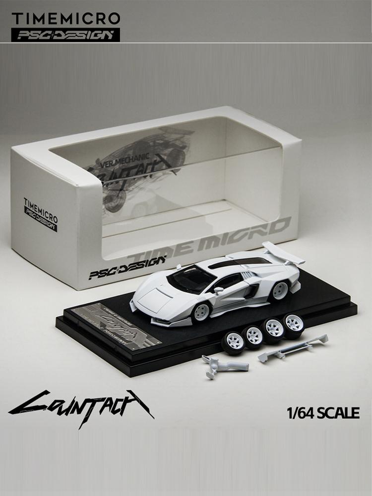 

Time Micro 1/64 Lamborghin LPI800-4 Countach Engineer Version Diecast Model Car Metal Chassis Acrylic Display Collection