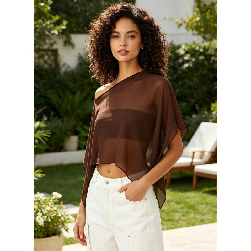 Leggero Sciarpa in Chiffon Con Protezione Solare UPF30+ Per Donne Estate Spiaggia Vacanza E Pendolarismo Quotidiano