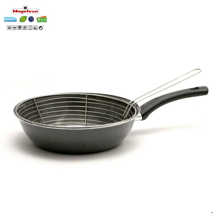Poêle À Frire Avec Panier 26 Cm Magefesa PARMA Gris 01101878