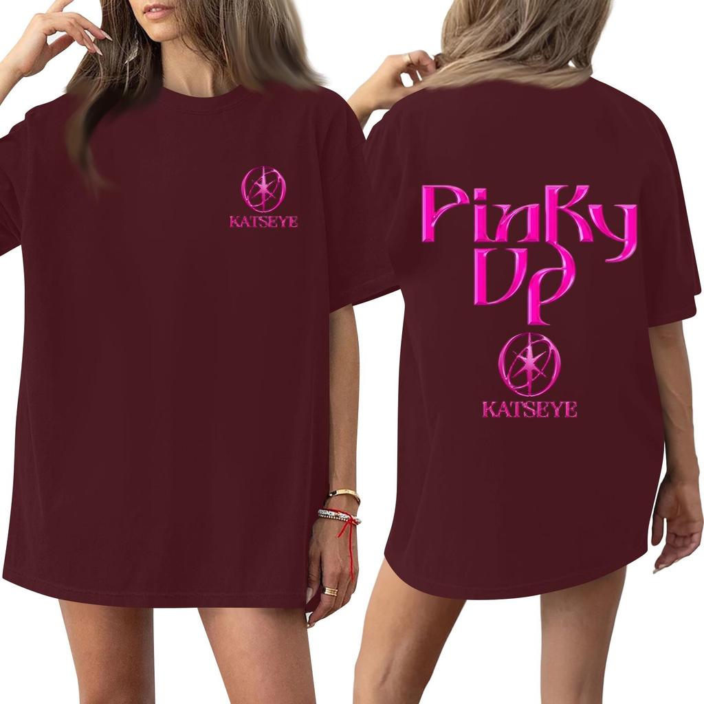 Womens Short Sleeve Casual Loose Fit Letter Print T Shirt Crew Neck Comfortable Everyday Wear Top
