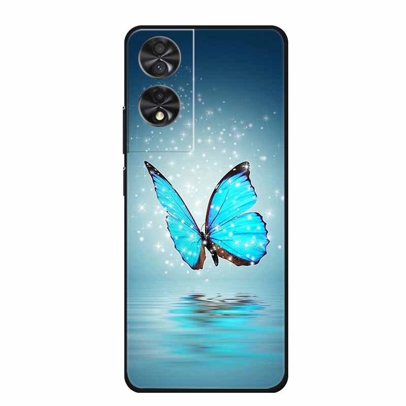 Para TCL 40 NxtPaper 4G 6.78" Funda Animales TPU Silicona Suave Fundas de Teléfono Cubierta para TCL40 NxtPaper Protector Lobo Dibujos Animados Coque