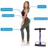 Sxbd Multifunction Tension Rope, 4-tube Elastic Yoga Pedal Puller Resistance Band, Natural Latex Tension Rope Fitness Equipment, Compatible With Abdom