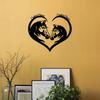 Personalized Horse Couple Metal Wall Art Western Sign Country Home Decor Equestrian Gift