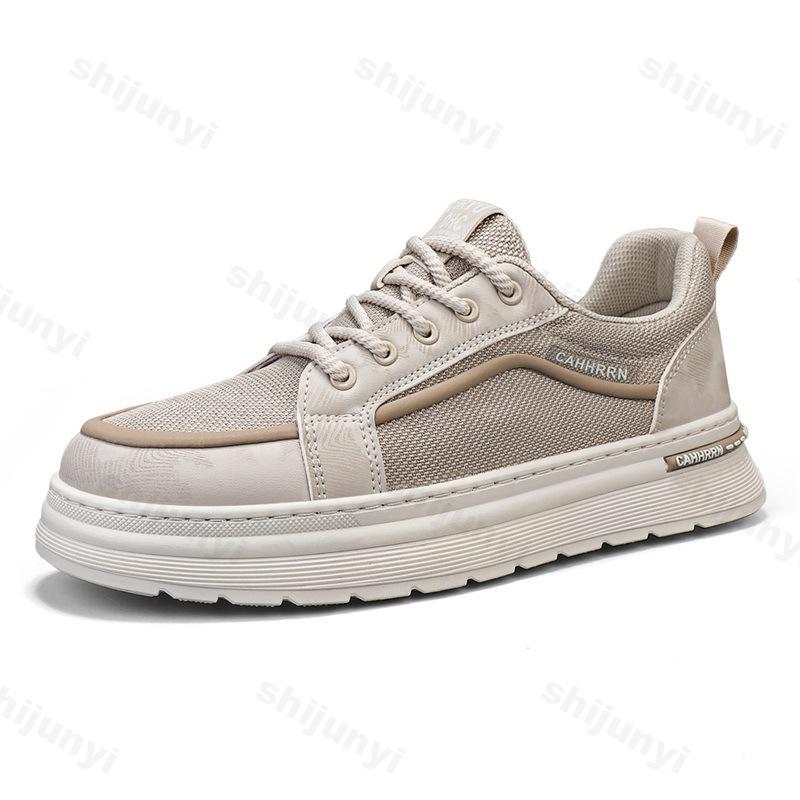 

2026 Autumn Men s Niche Design Low Top Casual Thick Soled Sports Shoes Fashi Trend Mesh Breathable Comfortable Chunky sneakers 39 хаки
