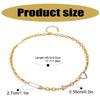 Stylish Stainless Steel Necklace Adjustable Neck Jewelry Featuring Five-pointed Star and Love Heart for Special Occasion