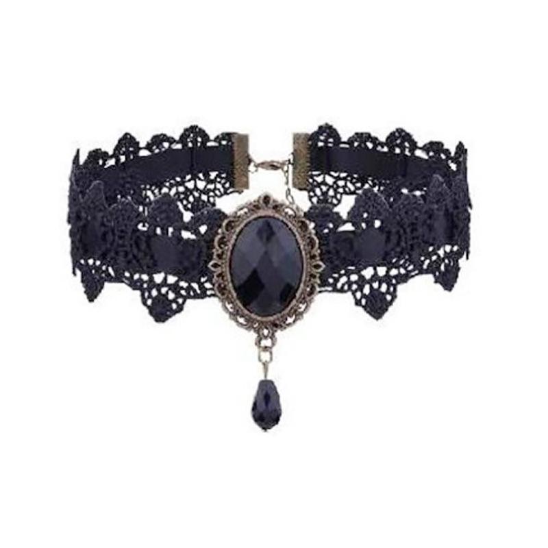 Black Gothic Lace Arm Jewelry – Women's Retro Hollow Out Accessory