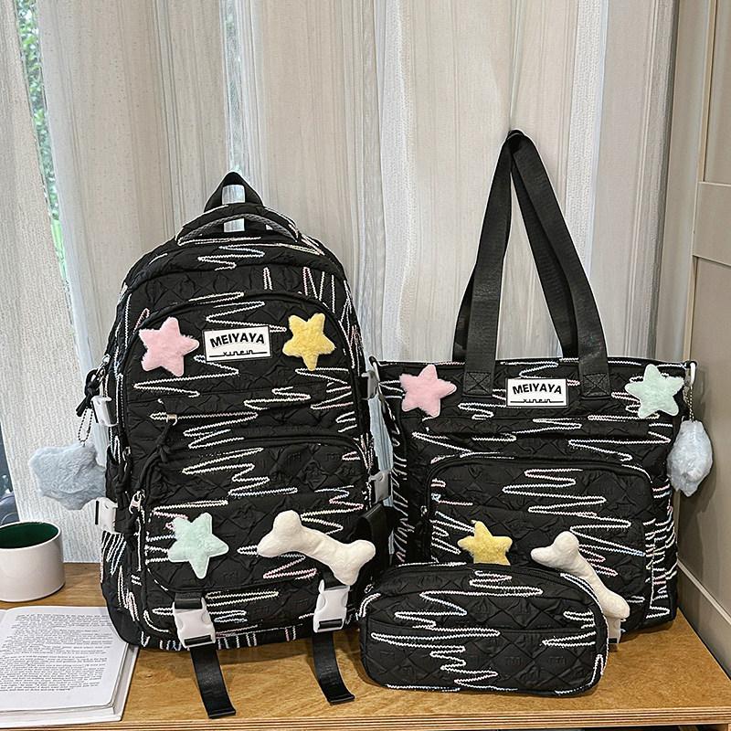 Schoolbag High-value Schoolbag Junior High School Girl Ins Wind Korean High School Student Elementary School Student Grade 1-1 Backpack Female