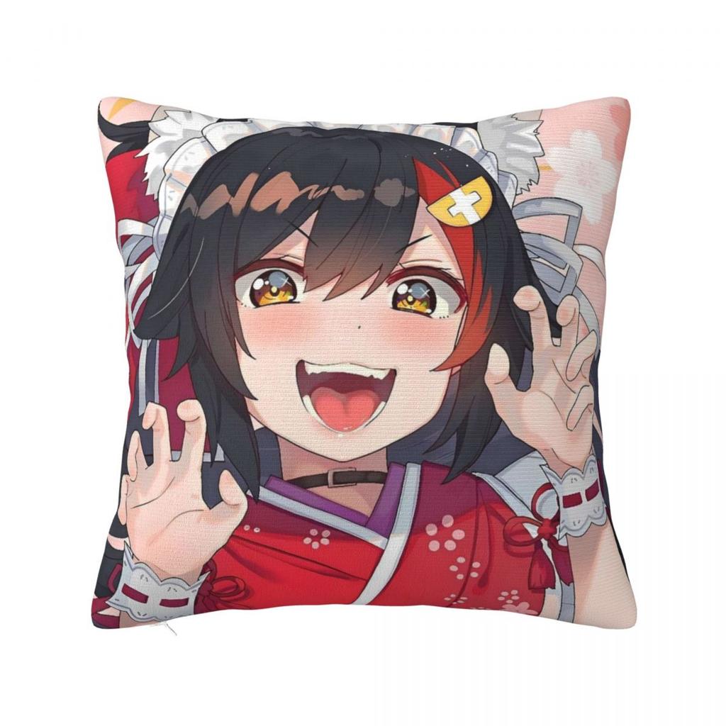 Anime Ookami Mio Japan Pillow Case Cushion Cover Soft Graphic Pillow Cover Trendy Pillowcases For Chair Sofa Home Decoration