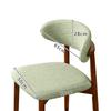 1pc Jacquard Office Chair Backrest Seat Covers Solid Wood Dining Chair Cover Elastic Seat Cover For Restaurant Dining Room