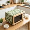 30x90cm Portable Cotton Linen Microwave Dust Cover Small Kitchen Accessory