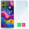Etui Do Motorola Edge 70 Obudowa Foto Case Plecki Grafika Fale + Szkło