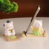 Guochao Panda Phone Holder: Cute Desk Stand for Watching Dramas & Office Use, Cartoon Pet Ornament Gift
