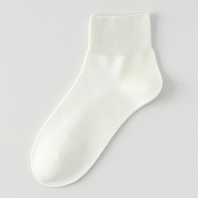 

Женские летние тонкие короткие носки, сетчатые свободные послеродовые носки, летние бесшовные носки из модального хлопка 1 pair молочный белый