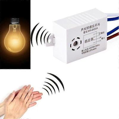 220V Zvukový senzor hlasu - inteligentní automatický vypínač světla Zap/Vyp