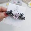 New Korean Colorful Crystal Butterfly Spring Hairpin Zircon Alloy Top Clip Horizontal Clip Elegant Women's Fashion Hair Jewelry