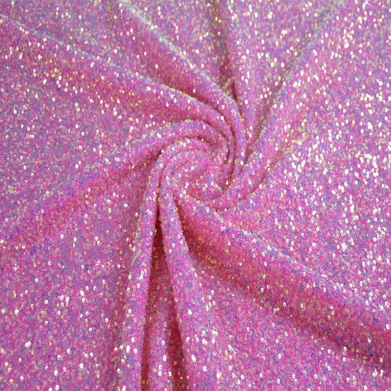 26 Colors 3mm High-Density Glitter Sequin Fabric Christmas Wedding Decoration Dress Handbag Accessories Trimming Cloth Material