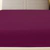 136254 vidaXL Drap-housse Jersey Bordeaux 140x200 cm Coton