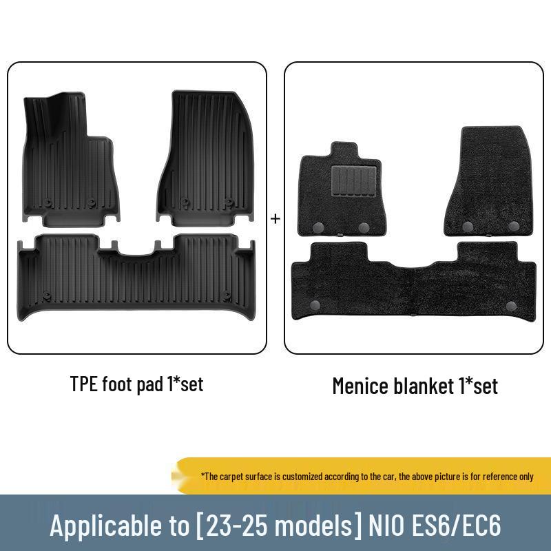 Custom TPE Car Mats for Weilai ES6/EC6 (Model Years 23-25) – Includes Trunk Mat