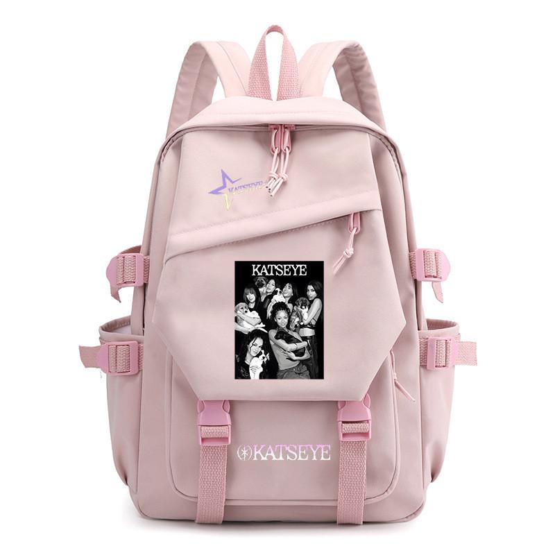 

Kids Unisex KATSEYE Printed Backpack Student School Waterproof Large Capacity Backpacks