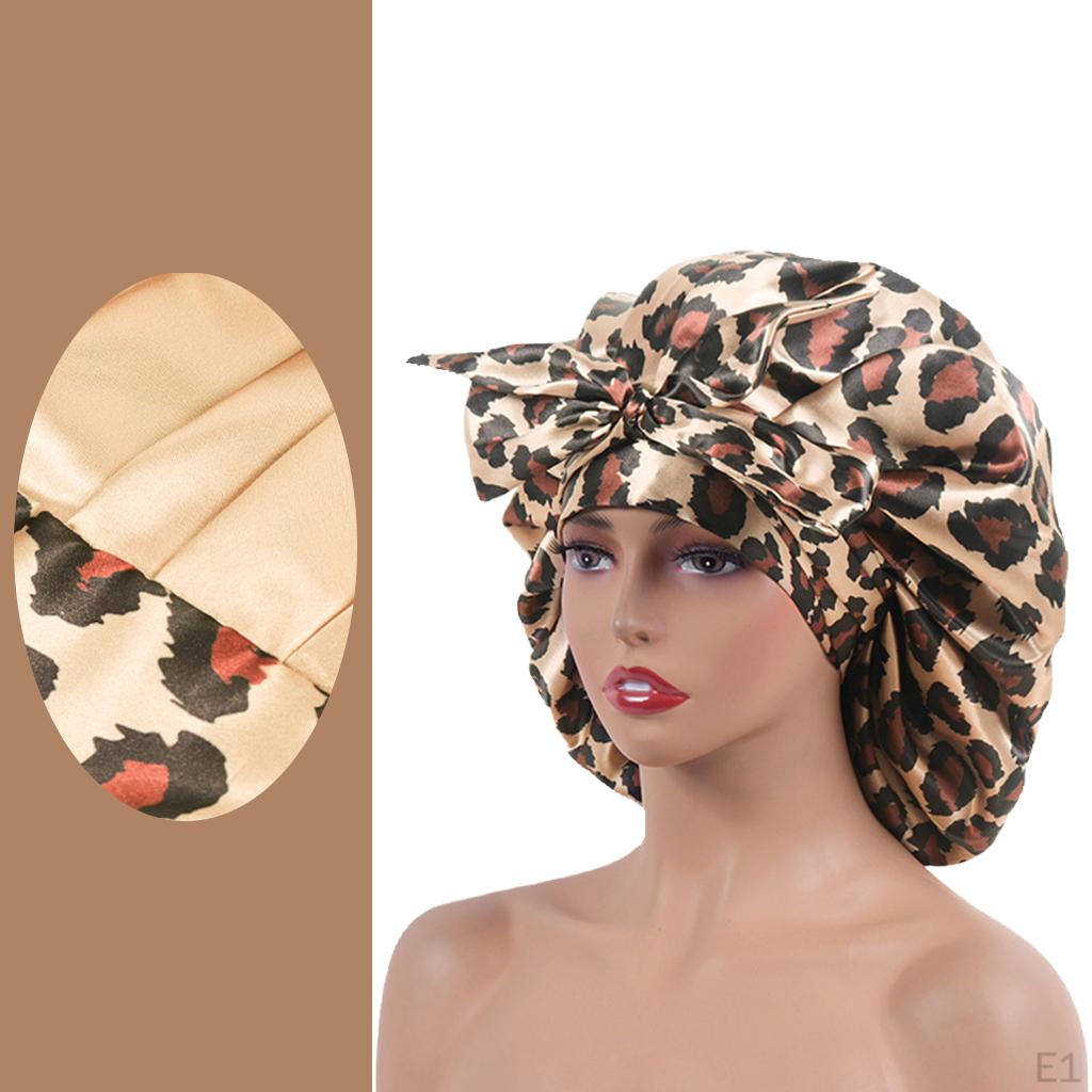 Satin Bonnet Sleep Hat, Cover for Hair Care, Hat Soft Night Sleeping