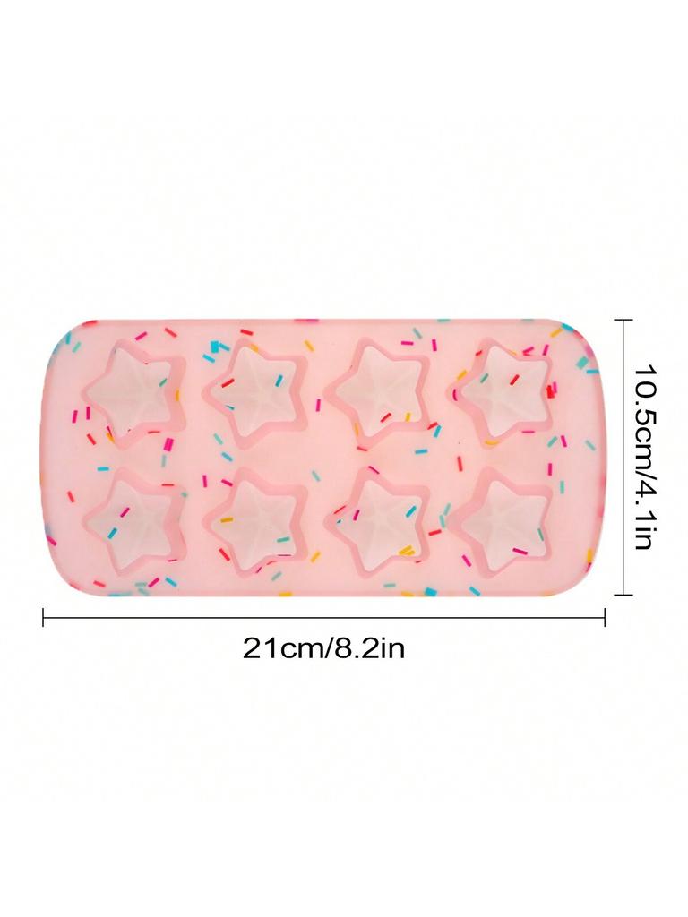 Leeseph Five Star Ice Lattice, Silicone Creative Three Dimensional Ice Grid Ice Model,Reusable Ice Lattice for Party Summer