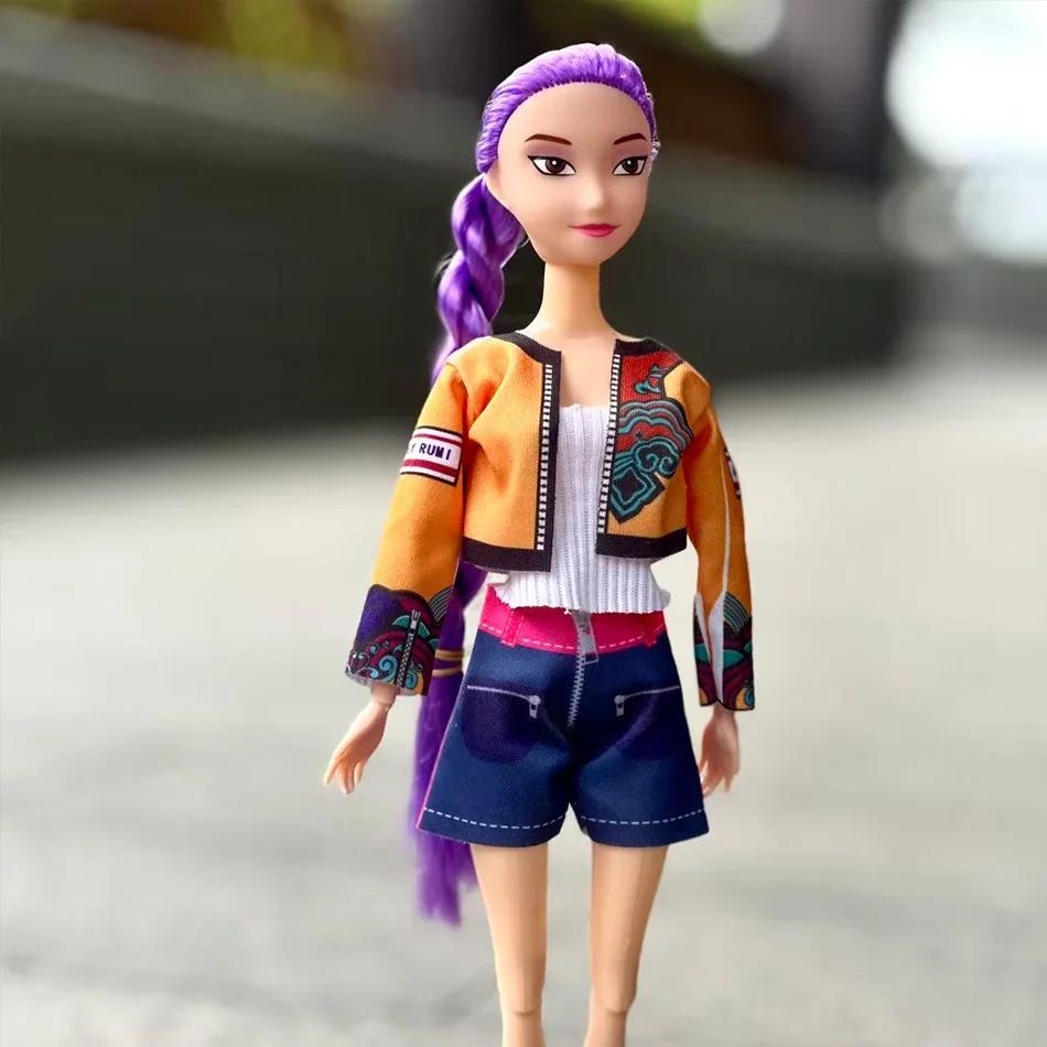 Neuer Anime KPop Dämonenjäger Puppe Vinyl Spielzeug Rumi Mira zoi Charakter Vinyl Maske Figur Geburtstagsgeschenk#&