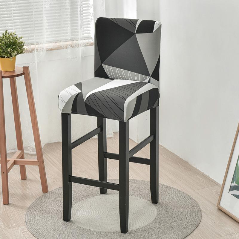 

Stretch Bar Stool Cover Counter Stool Pub Chair Slipcover for Dining Room Cafe Barstool Slipcover Removable Furniture Seat Cover Q16725QQ-1 piece