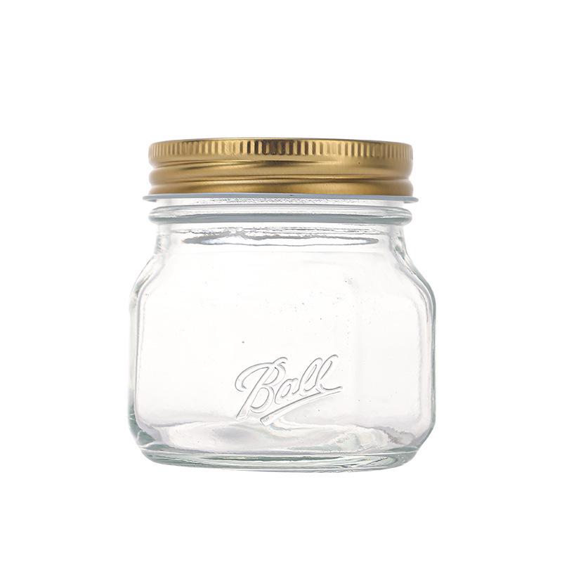Octagonal Sealed Glass Mason Jar for Jam, Fruit, Pickles, or Storage
