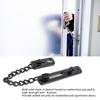 Stainless Steel Durable Anti Theft Chain Lock Safety Security Guard Door Lock Latch Home Hotel(Black )