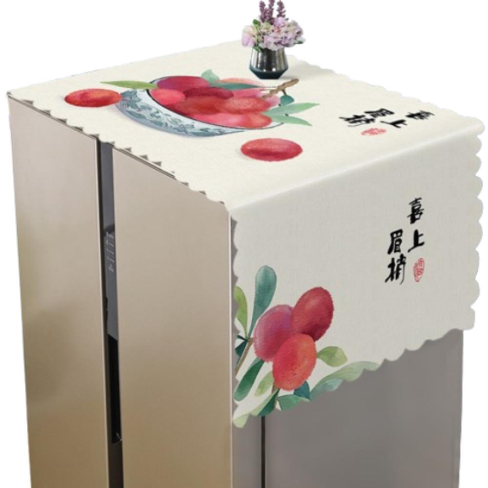 Cartoon Washing Machine Cover Oil Proof Refrigerator Cover Cloth Double/Single Door Fridge