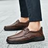 Fashion Classic Slip-On Shoes Genuine Leather Business Casual Shoes for Men Non-Slip Comfortable Footwear 2025 New Men's Penny Loafers