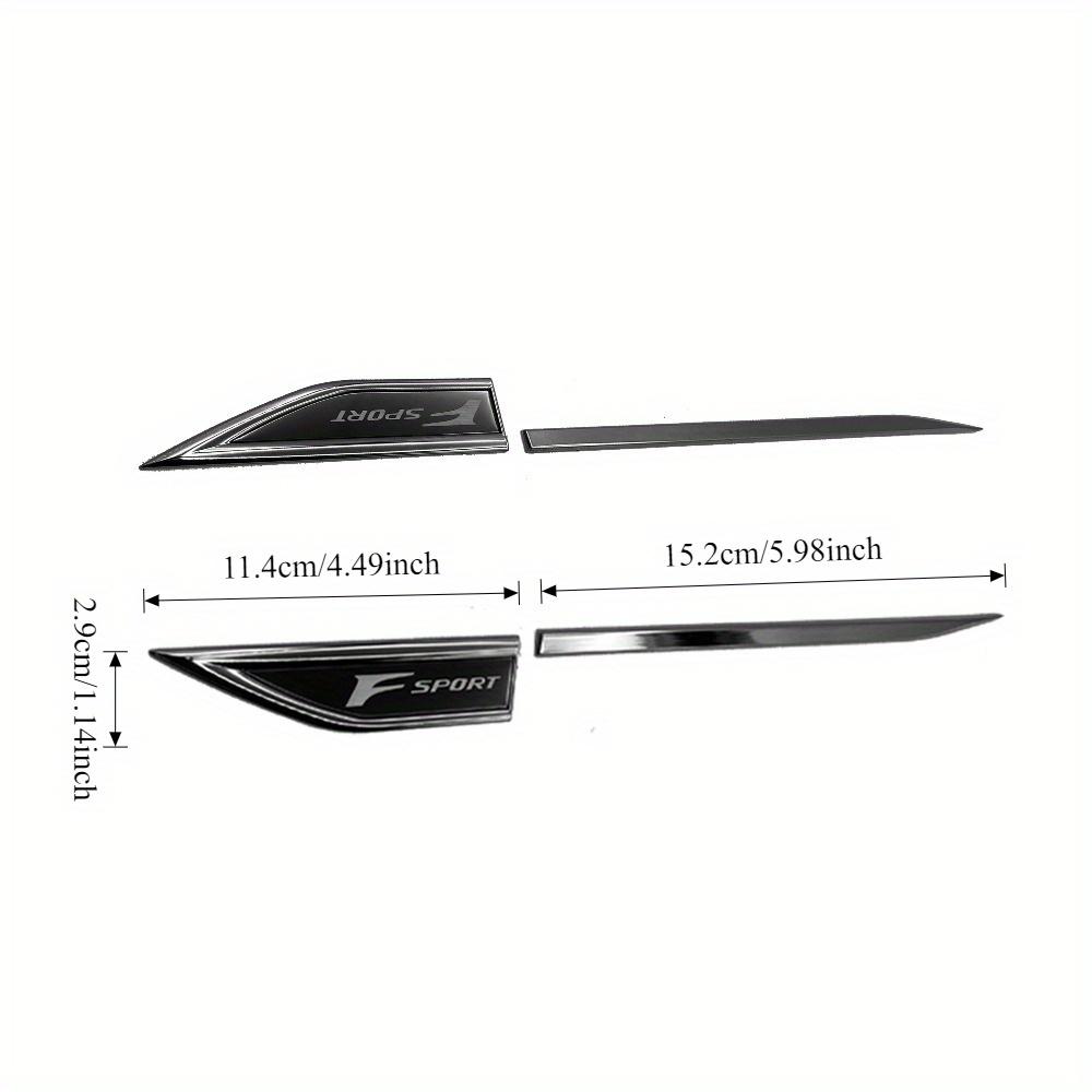 

2pcs F-SPORT Car Emblem Car badge Sticher-Suitable for LX NX GX RX UX NX ES RX LC CT RC Body logo Sticker Decoration Silver&Black
