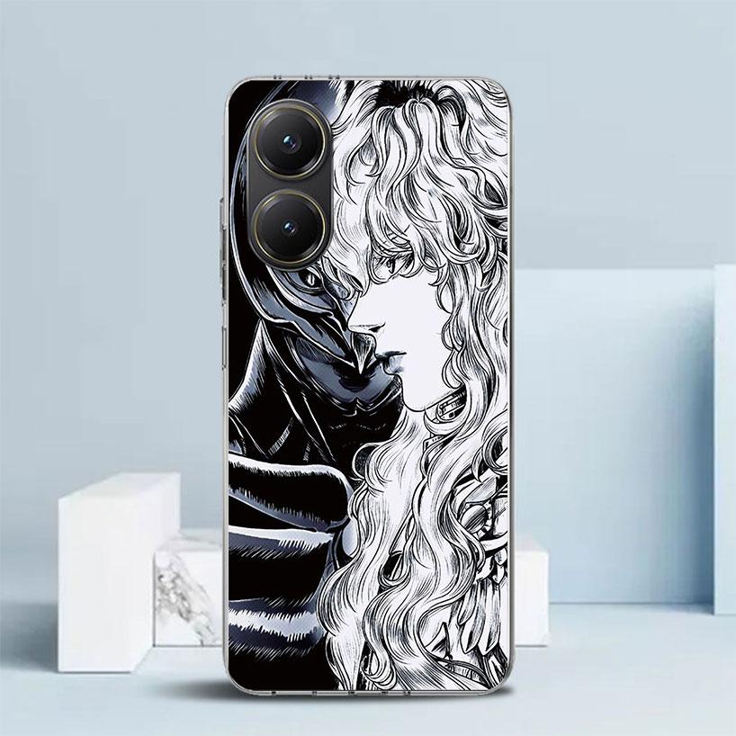 Black White G-Guts B-Berserks Phone Case For Xiaomi Poco F7 Ultra X5 X6 X7 Pro M7 Redmi 15C 15 13C 13 12C 12 10C 10 10A 9 9C 9A