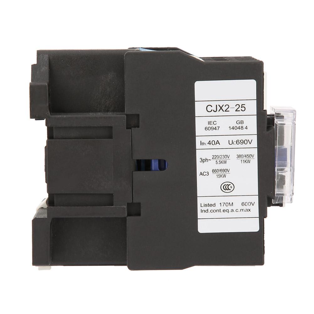 CJX2 2501 High Sensitivity Industrial Electric AC Contactor 220V 25A