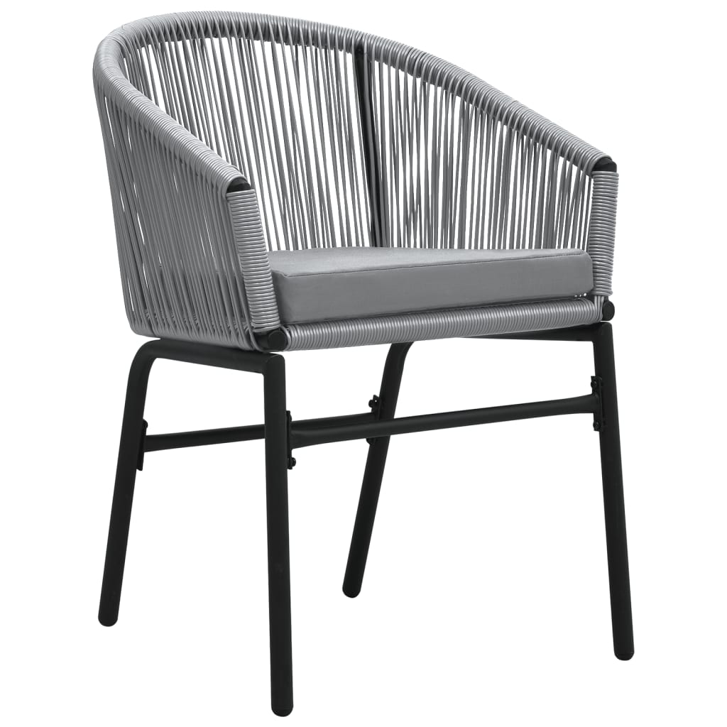 9 piece Outdoor Dining Set Grey
