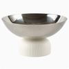 Modern Minimalist Stainless Steel Fruit Bowl Decorative Centerpiece Living Room Hotel Lobby Table Display