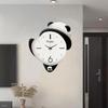 New Cute Panda Wall Clock Creative Silent Living Room Bedrooms Decorations Learning Nurseries Home Cartoon Clock Kids M2Y8