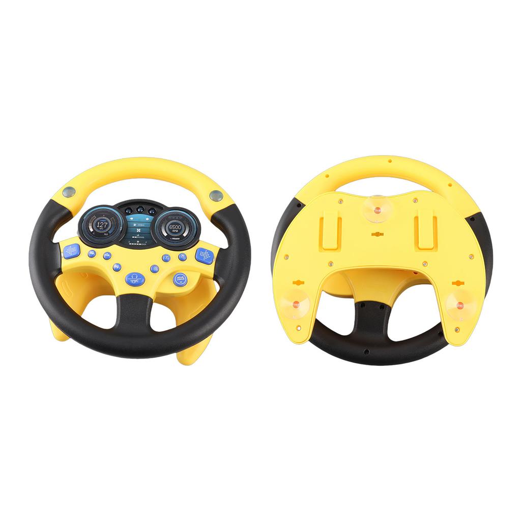 Simulation Steering Wheel Children Early Education Initiation Toy with Base Birthday Gifts