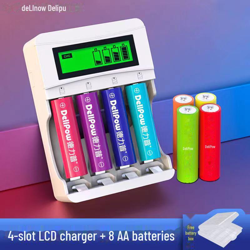 Delipu Rechargeable NiMH Battery Set: No. 5 & No. 7 for Children's Toy Remote Controls