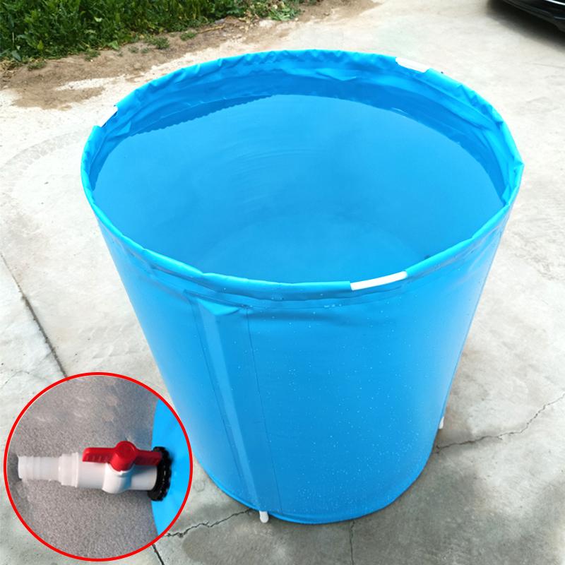 Outdoor Bathtub Thicken PVC Canvas Fish Tank Movable Circular Children's Swimming Pool Foldable Fish Fry Breeding Water Tank