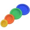 4Pcs/Set Silicone Fresh Keeping Cover Lid Vegetable Storage Cover Reusable Food Storage Fresh Keeping Fresh Set Kitchen Cookware